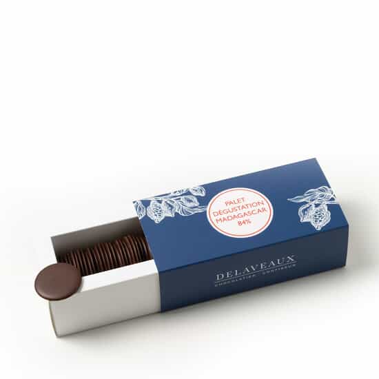 Delaveaux Palets Chocolat Noir 84% Madagascar 120g Delaveaux Palets Chocolat Noir 84% Madagascar 120g