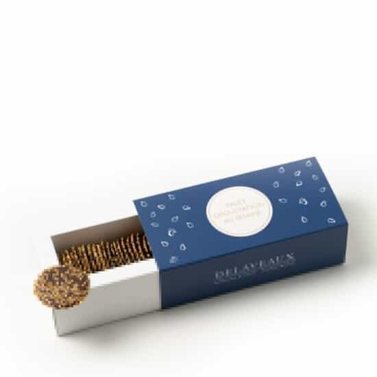 Delaveaux Schokoladen Scheiben Dunkel Sesam 100g Delaveaux Schokoladen Scheiben Dunkel Sesam 100g