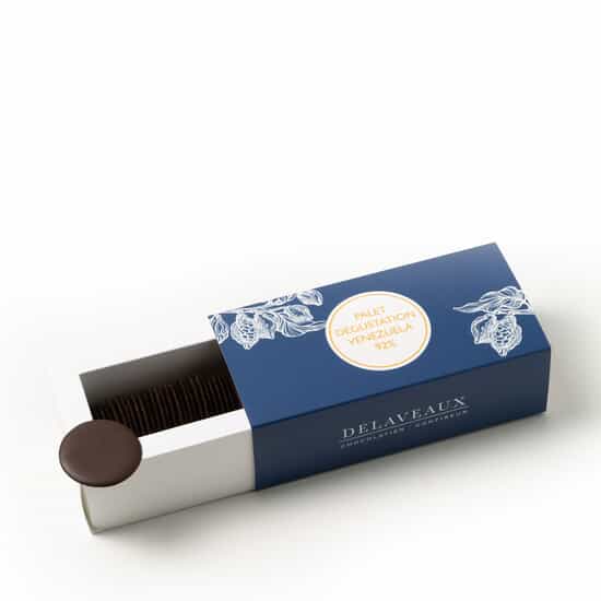 Delaveaux Palets Chocolat Noir 92% Venezuela 120g Delaveaux Palets Chocolat Noir 92% Venezuela 120g