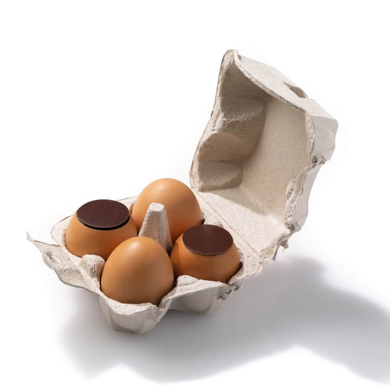 Delaveaux Oeufs de Pâques Chocolat Praliné Coquille 4 Œufs