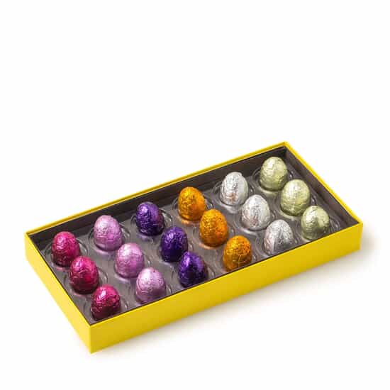 Oeufs de Pâques Chocolat Assortiment Coffret 18 Œufs