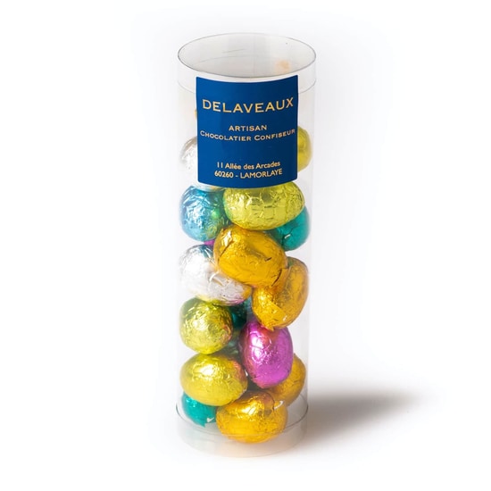 Delaveaux Oeufs de Pâques Chocolat Assortiment Tube 150g