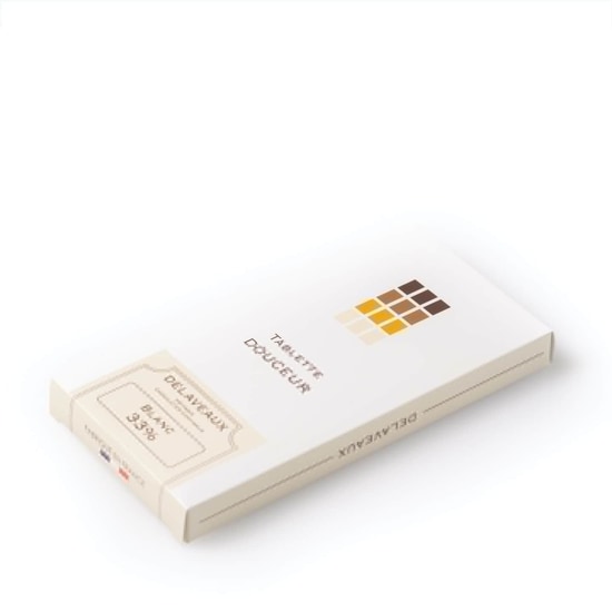 Delaveaux Tablette Chocolat Blanc 75g Delaveaux Tablette Chocolat Blanc 75g