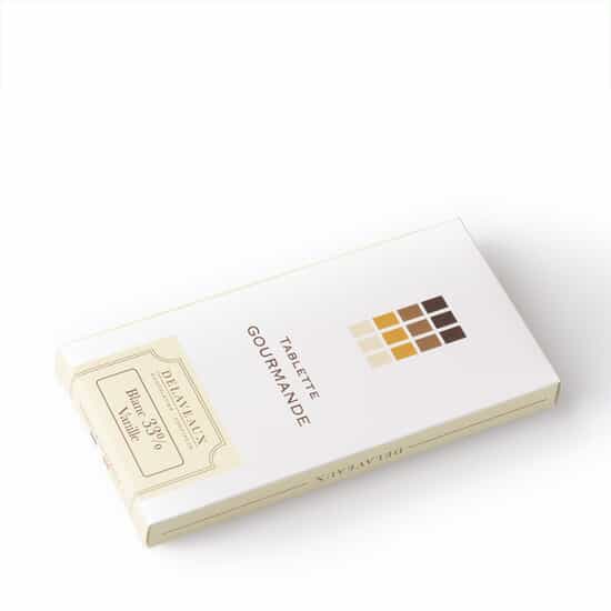Delaveaux Tablette Chocolat Blanc Vanille 80g Delaveaux Tablette Chocolat Blanc Vanille 80g