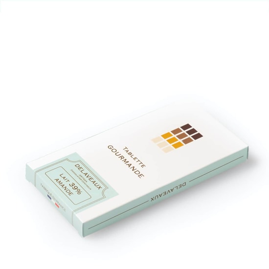 Delaveaux Tablette Chocolat Lait Amandes 39% 85g