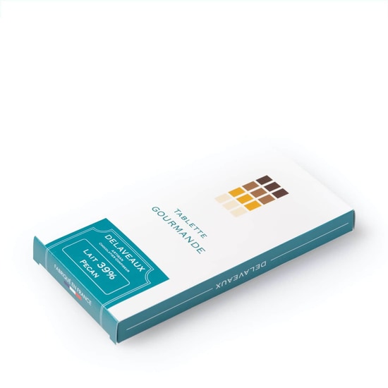 Delaveaux Tablette Chocolat Lait Noix de Pécan 39% 85g