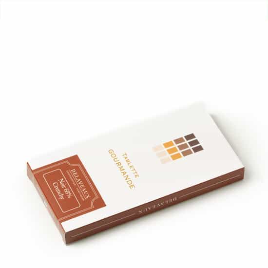 Delaveaux Tablette Chocolat Noir Riz Soufflé 68% Crunchy 75g Delaveaux Tablette Chocolat Noir Riz Soufflé 68% Crunchy 75g