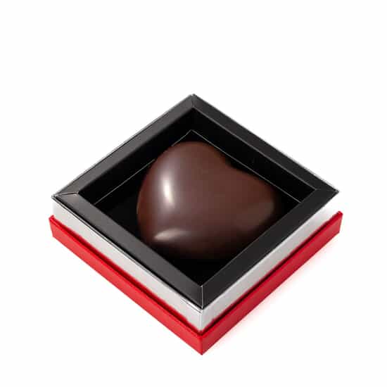 Delaveaux Cœur Chocolat Lait Garni Coffret - 100g Delaveaux Cœur Chocolat Lait Garni Coffret - 100g