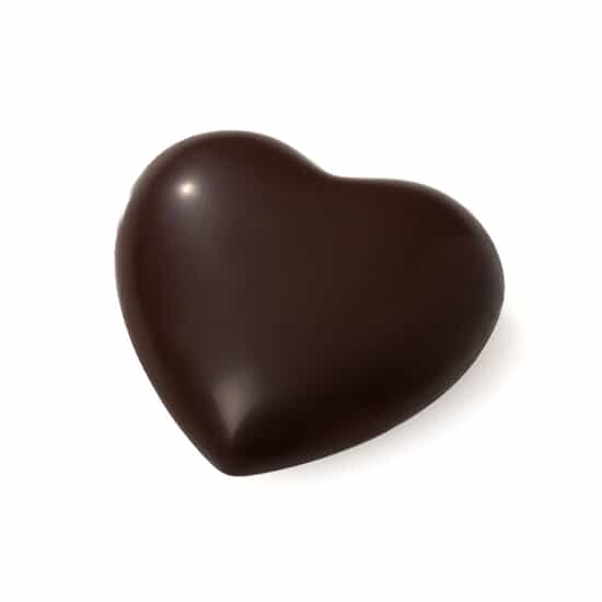 Cœur Chocolat Noir Garni Coffret - 100g Cœur Chocolat Noir Garni Coffret - 100g