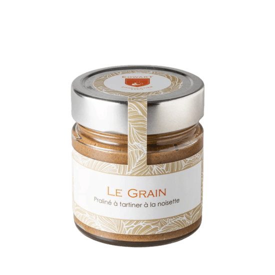 Edwart Aufstrich Milchschokolade & Haselnuss-Splitter Das Korn - Le Grain 240g Edwart Aufstrich Milchschokolade & Haselnuss-Splitter Das Korn - Le Grain 240g