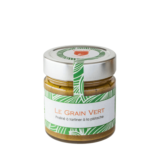 Edwart Aufstrich Milchschokolade & Praliné Pistazie Das Grüne Korn 240g Edwart Aufstrich Milchschokolade & Praliné Pistazie Das Grüne Korn 240g