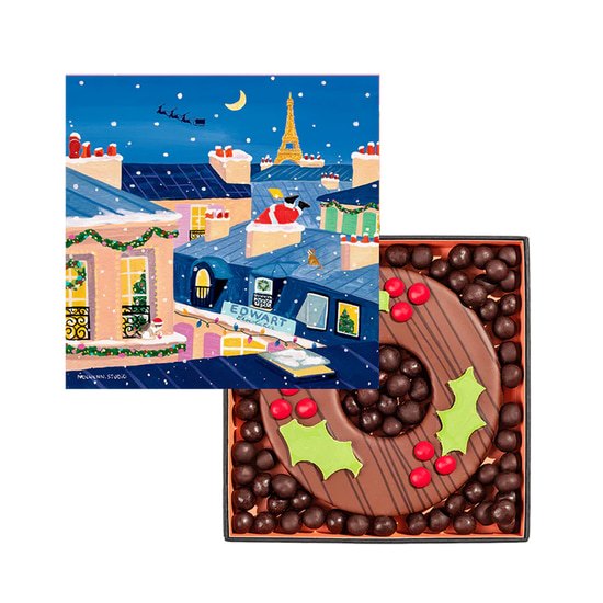 Edwart Krone & Schokoladenkugeln Milch auf Dunkel Noël 2025 110g Edwart Krone & Schokoladenkugeln Milch auf Dunkel Noël 2025 110g