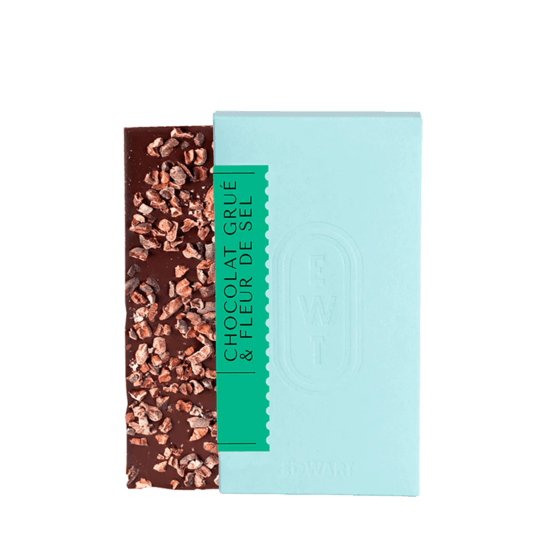 Edwart Tafel Dunkel Gekörnt 70% & Fleur de Sel 80g Edwart Tafel Dunkel Gekörnt 70% & Fleur de Sel 80g