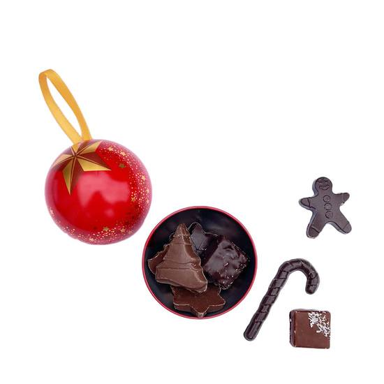 Joël Vilcoq Weihnachtskugel gefüllt Rot 50g Joël Vilcoq Weihnachtskugel gefüllt Rot 50g