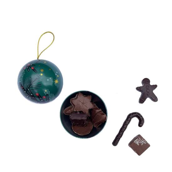 Joël Vilcoq Weihnachtskugel gefüllt Grün 50g Joël Vilcoq Weihnachtskugel gefüllt Grün 50g