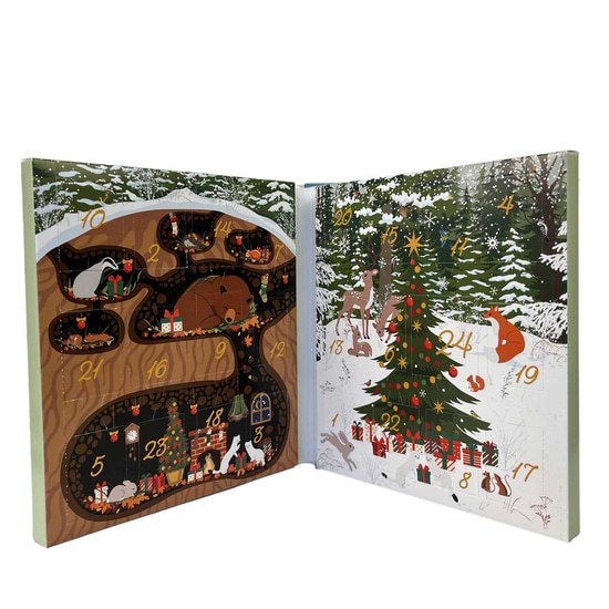 Calendrier de l'Avent Noël enchanté 24 Cases