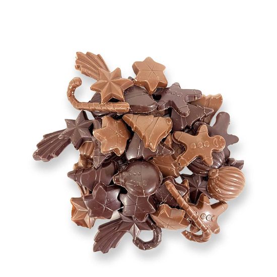 Joël Vilcoq Figuren Dunkel & Milchschokolade Noël 200g Joël Vilcoq Figuren Dunkel & Milchschokolade Noël 200g