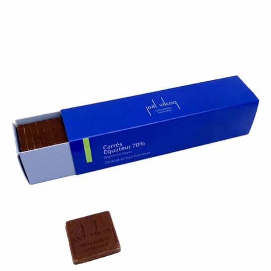 Joël Vilcoq Carrés Chocolat Noir 70% Équateur 150g