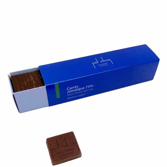 Joël Vilcoq Carrés Chocolat Noir 73% Jamaïque 150g