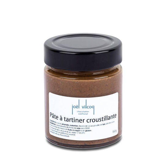 Joël Vilcoq Aufstrich Milchschokolade & Mandeln & Haselnüsse 160g Joël Vilcoq Aufstrich Milchschokolade & Mandeln & Haselnüsse 160g