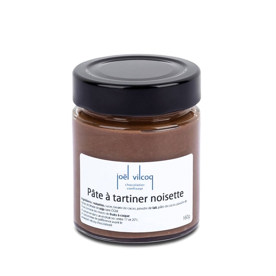 Joël Vilcoq Aufstrich Milchschokolade & Haselnüsse 160g Joël Vilcoq Aufstrich Milchschokolade & Haselnüsse 160g