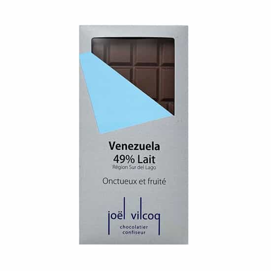 Joël Vilcoq Tablette Chocolat Lait 49% Vénézuela 80g