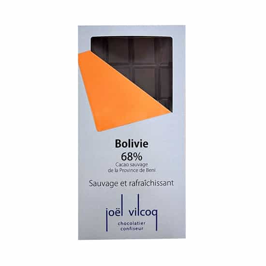 Joël Vilcoq Tablette Chocolat Noir 68% Bolivie 80g