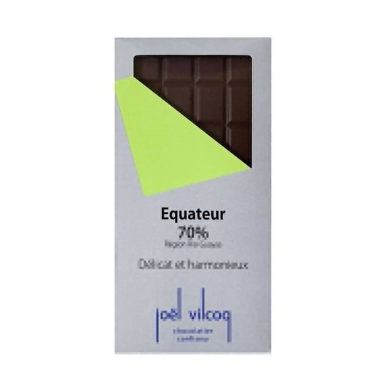 Joël Vilcoq Tablette Chocolat Noir 70% Équateur 80g