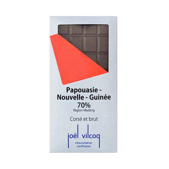 Joël Vilcoq Tablette Chocolat Noir 70% Papouasie 80g Joël Vilcoq Tablette Chocolat Noir 70% Papouasie 80g