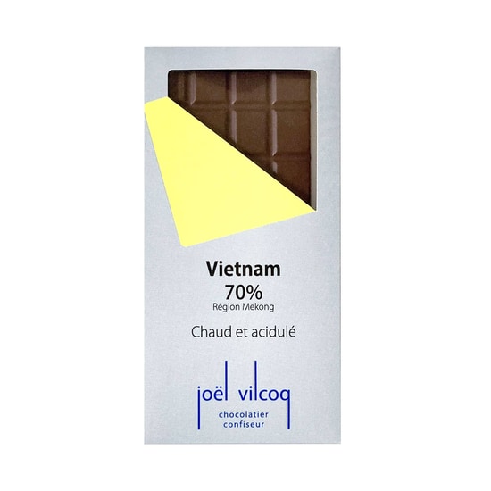 Joël Vilcoq Tablette Chocolat Noir 70% Vietnam 80g Joël Vilcoq Tablette Chocolat Noir 70% Vietnam 80g