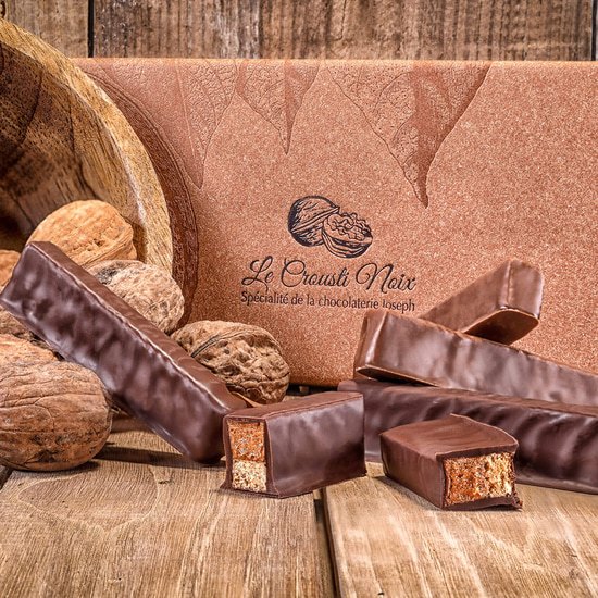 Barres Chocolat Noir & Lait Crousti Noix Coffret de 300g