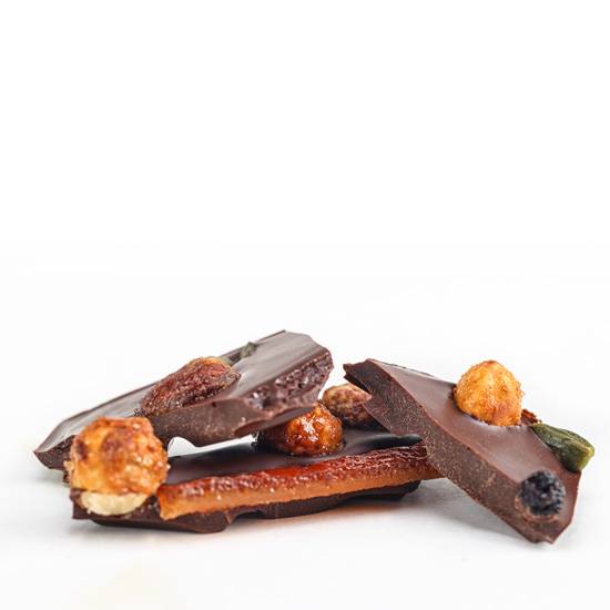 Tablette Chocolat Noir Mendiant 62% 110g