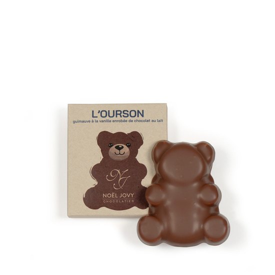 Noël Jovy Ourson Guimauve Chocolat Lait Vanille 50g