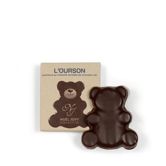 Noël Jovy Ourson Guimauve Chocolat Noir 50g
