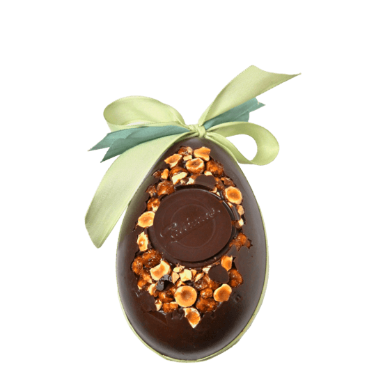 Palomas Oeuf de Pâques Chocolat Noir, Gianduja 15cm
