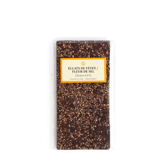 Pascal Le Gac Tafel Dunkel & Fleur de Sel 100g Pascal Le Gac Tafel Dunkel & Fleur de Sel 100g