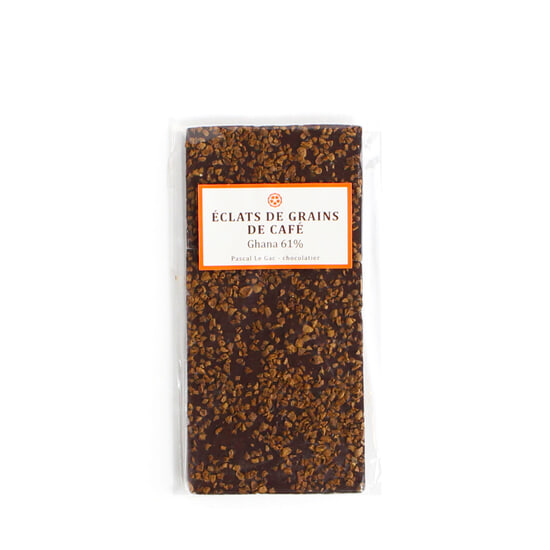 Pascal Le Gac Tafel Dunkel & Kaffeebohnen 100g Pascal Le Gac Tafel Dunkel & Kaffeebohnen 100g