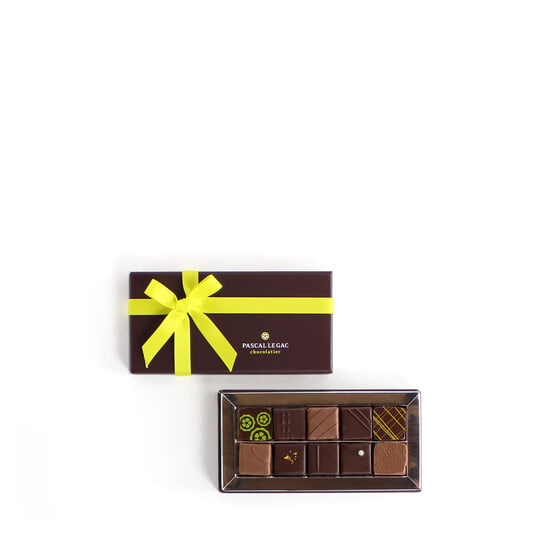 Pascal Le Gac Pralinen Selektion Dunkel & Milchschokolade 10 Stück Pascal Le Gac Pralinen Selektion Dunkel & Milchschokolade 10 Stück