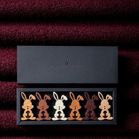 Lapins Chocolat Praliné Lapinous Pâques 6 Lapins