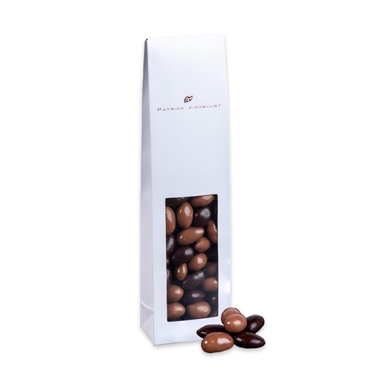 Patrick Agnellet Amandes Chocolat Noir & Lait Galets du Fier 160g Patrick Agnellet Amandes Chocolat Noir & Lait Galets du Fier 160g