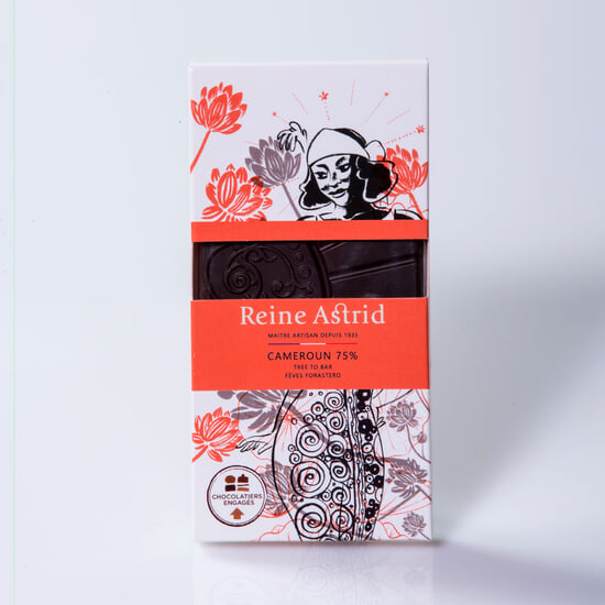A La Reine Astrid Tafel Dunkel 75% reine Herkunft Kamerun 75g A La Reine Astrid Tafel Dunkel 75% reine Herkunft Kamerun 75g