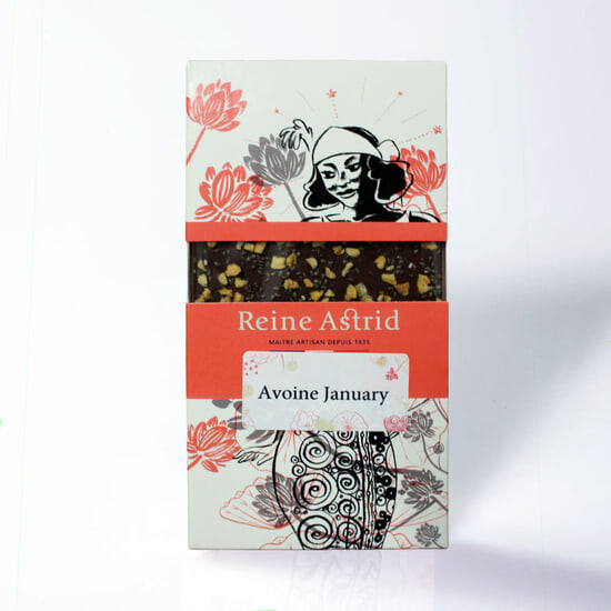 A La Reine Astrid Tablette Chocolat Noir Avoine 75g A La Reine Astrid Tablette Chocolat Noir Avoine 75g