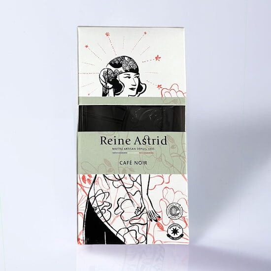 A La Reine Astrid Tafel Dunkel & Kaffee 75g A La Reine Astrid Tafel Dunkel & Kaffee 75g