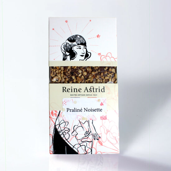 A La Reine Astrid Tafel Haselnuss-Praliné 90g A La Reine Astrid Tafel Haselnuss-Praliné 90g