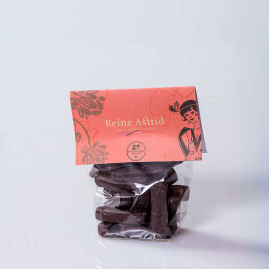 A La Reine Astrid Gingembrettes Chocolat Noir 100g A La Reine Astrid Gingembrettes Chocolat Noir 100g