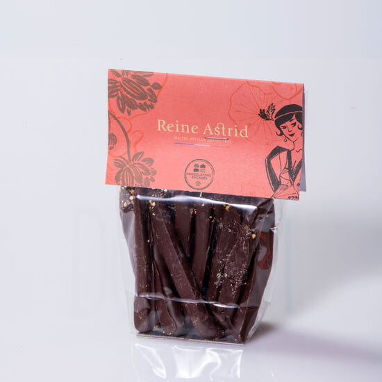 A La Reine Astrid Orangettes Chocolat Noir 200g A La Reine Astrid Orangettes Chocolat Noir 200g