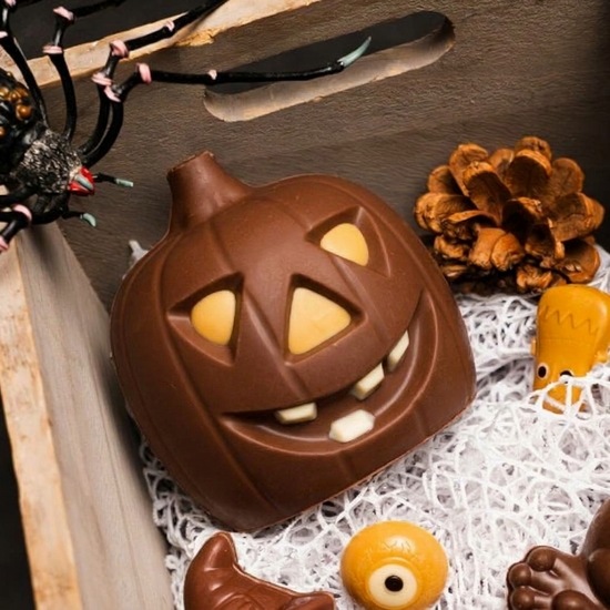 A La Reine Astrid Citrouille Chocolat Lait - Halloween 125g A La Reine Astrid Citrouille Chocolat Lait - Halloween 125g