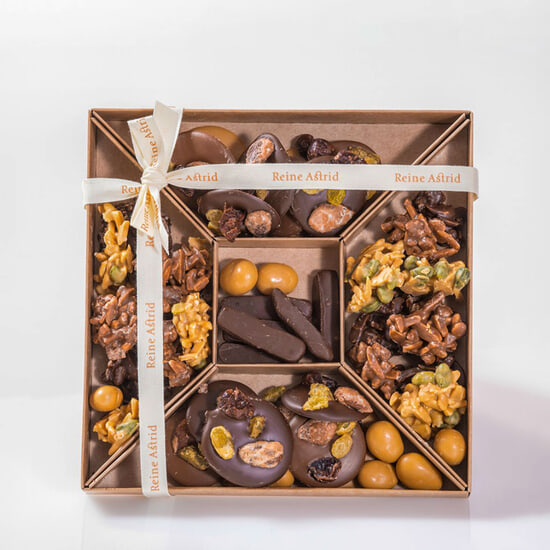 A La Reine Astrid Knabbersortiment Schokolade Weihnachten 2025 300g A La Reine Astrid Knabbersortiment Schokolade Weihnachten 2025 300g