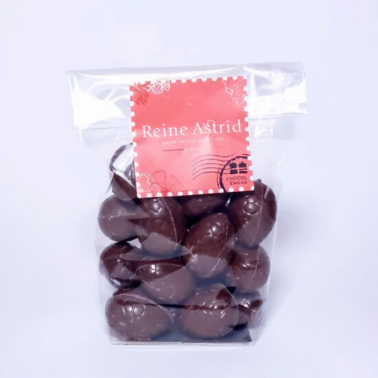 A La Reine Astrid Oeufs de Pâques Chocolat Praliné Lait Sachet de 130g