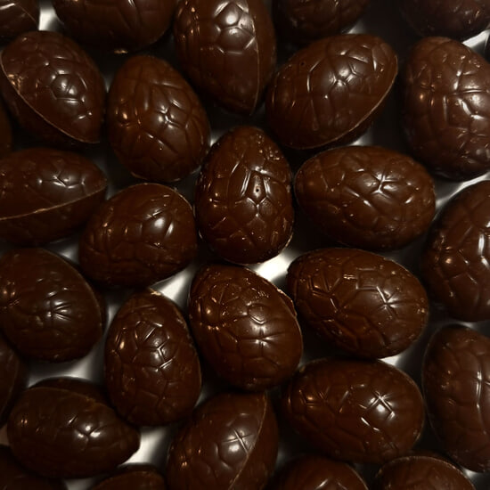 Oeufs de Pâques Chocolat Praliné Noir Sachet de 130g